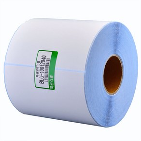유포지 100X120mm 지관40mm 방수 롤라벨 스티커 BLU-10012040