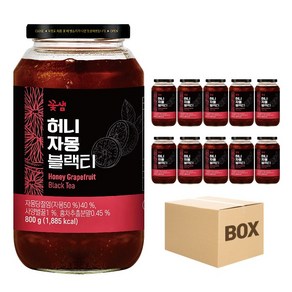 꽃샘 허니자몽 블랙티, 800g, 10개