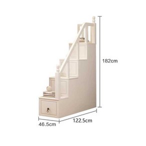 이층침대 계단 서랍 벙커 다락 보관함 인테리어 스텝, 611 블루 50cm 서랍형
