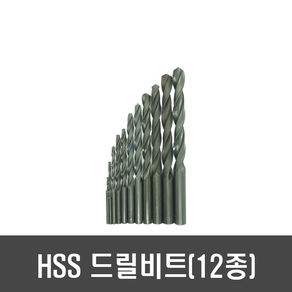 HSS 드릴 비트(12종), 1mm_[L32-1]