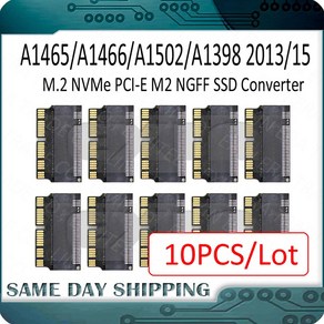 SSD 어댑터 M 2 NVMe PCI E M2 NGFF SSD 컨버터 카드 A1465 A1466 A1502 A1398 2013 2015/17 OEM