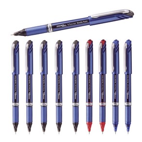 Pentel 에너겔 BL27 0.7mm 메탈팁 BLN25 0.5mm 니들팁 볼펜 블랙/블루/레드 세트, BLN25 니들팁 0.5mm 블랙6+블루2+레드2 세트