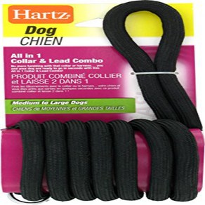 Hatz All-In-One Colla and Lead Combo fo Medium to Lage Dogs 중형견부터 대형견까지를 위한 Hatz 올인원 칼라 및 리드 콤보, black, 1개