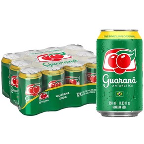 Guarana Antarctica 브라질 과라나 소다 탄산수 레귤러 350ml 12팩