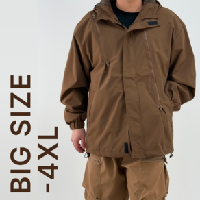 [이중지퍼/-4XL]블루제이 빅사이즈 후드 바람막이