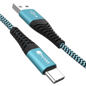 [DOXX] ANAM USB-C타입 메탈 패브릭 케이블 AN-DC203 2M, 1개