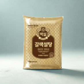 백설 갈색 설탕 1kg, 1개