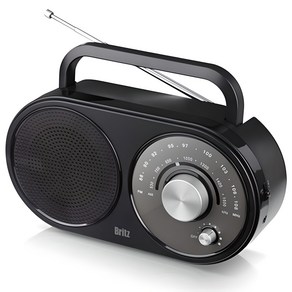 브리츠 휴대용 FM AM 아날로그 라디오, BZ-R370, 혼합 색상