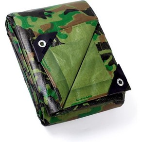 GUARD SHILD 경량 카모 타프 위장 방수 8x8피트 폴리 커버 6mil, Light Camo, 6x6