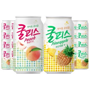 [동원] 쿨피스 혼합 과일주스 파인애플 복숭아 (350ml 24캔/20캔), 24캔, 350ml