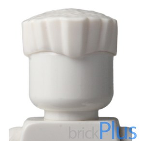 레고 부품 닌자고 무비 쟌 헤어 - 화이트 White Minifig Hai Flat Top with Staight Even Sections 6175192 25379, 1개