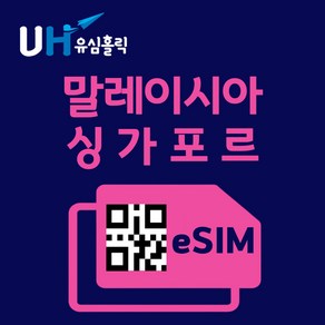 유심홀릭 말레이시아 싱가포르 이심 eSIM 데이터 무제한 FM e심