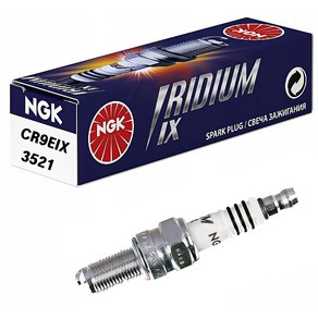 NGK IRIDIUM IX SPARK PLUG 이리듐플러그 오토바이플러그 스파크 야마하R1 하야부사(99~07) 닌자600R(00~21) 플러그CR9EIX (3521), 1개