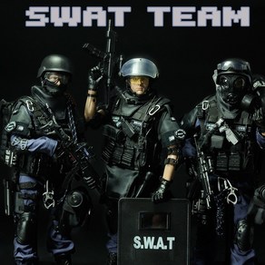 관절피규어 경찰피규어 특공대 SWAT 1:6, NX03, 1개