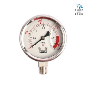 [TST] 관로식 압력계 오일 압력게이지 SUS304 직경60 30K