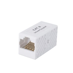 RJ45 CAT.6 커플러 I형 UTP 8P8C 랜케이블 랜선 연장 젠더, 화이트, 1개