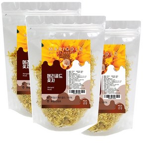 바른건강 메리골드 꽃차 마리골드 차 MARIGOLD 메리골드꽃잎 차, 180g, 3개, 1개입