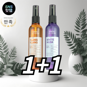 [본사정품] 향기로운 프리미엄 쿤달 리치 퍼퓸 헤어미스트 1+1, 2개, 99.99ml