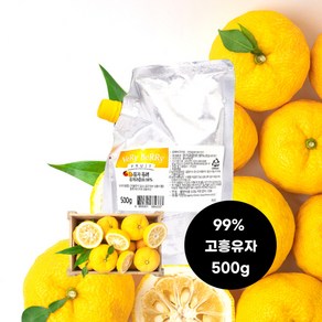 500g) 고흥유자 부드러운입자퓨레 냉동, 500g, 1개, 1개입