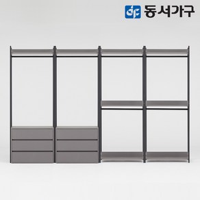 동서가구 팬타 포스코 스틸 시스템 드레스룸_3200 B세트 행거 DF644546