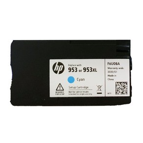 HP HP953 초기장착용 칼라 정품번들잉크 유럽용 국내기종호환불가 NO.953 HP8710 HP8210 HP7740 HP8730 HP8720, 파랑정품번들잉크, 1개