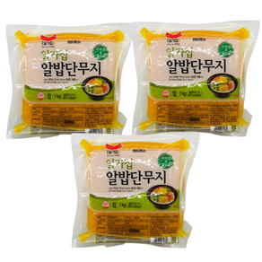 일가집 알밥 단무지 1kg 밑반찬, 3개