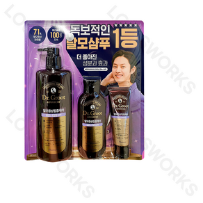 닥터그루트 탈모증상 집중케어 힘없는 모발용샴푸 500ml+180ml+75ml