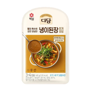 CJ 다담 냉이된장찌개양념, 140g, 9개