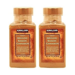 KIRKLAND 커클랜드 시그니처 계피 가루 그라운드 사이공 시나몬 10.9온스(303g) x 2팩 일본 출고 향신료, 303g, 2개