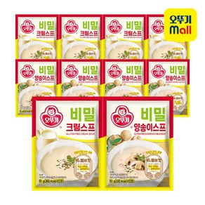 오뚜기 비밀스프 크림 5개+양송이 5개, 1세트, 80mg