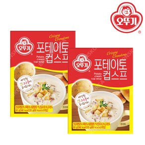 오뚜기 포테이토 컵스프 60g(20gX3개) X 2개 감자스프 크루통/간편식