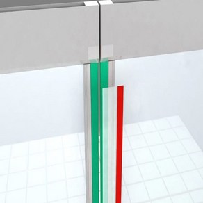 강화도어 바람막이 투명 문풍지 유리문 고무패킹 2100 현관바람막이 강화도어틈막이, 1개