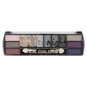 L.A COLORS 낮부터 밤까지 12컬러 아이섀도 팔레트 낮 0.28 Oz, CES431, Evening_1 Count (Pack of 1), 1개