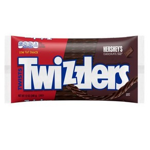 트위즐러 트위스트 허쉬 초콜렛 젤리 340g Twizzles Chocolate Twists Chewy Candy, 1개