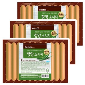 베스트코 청양 소시지 1kg, 3개