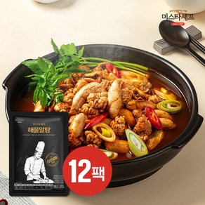 미스타셰프 해물알탕 550g 12팩, 12개