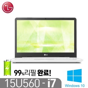 [LG 15U560] 울트라 노트북 인텔 6세대 i7-6500 8G SSD256G 지포스940M 윈10 15.6인치, 15U560, WIN10 Po, 8GB, 256GB, 흰색