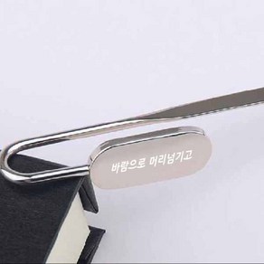 금속 책갈피 메탈 북마크 레이저각인 제작 백조 독서용품 북클립, 1개