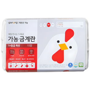 가농 무항생제 1+등급 특란, 15구, 1개