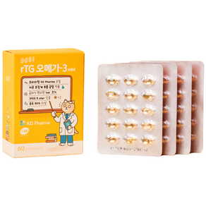 3651 고양이 강아지 오메가3 영양제 60캡슐 순도 80% KD Pharma, 60정, 1개