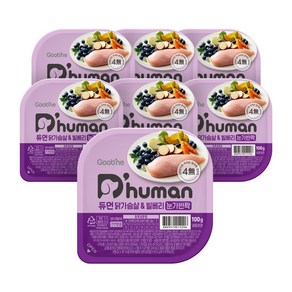 듀먼 전연령용 강아지 눈가반짝 화식사료, 닭, 100g, 21개