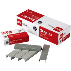 [105552]스테플 33호침(1005N/1000pcs/Office Depot), 단품, 단일상품_수량_상세페이지참조