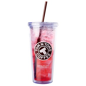 더블 콜드 텀블러 20oz 600ml, 투명, 1개