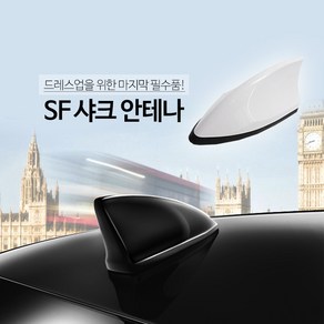 삼진 샤크 이미테이션 안테나 자동차용품 인테리어소품, 화이트