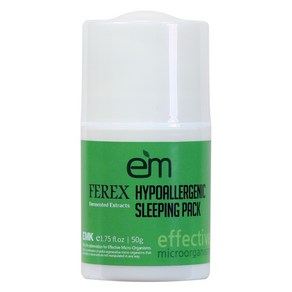 [이엠팜] EM FEREX 하이포엘러제닉 슬리핑 팩, 50g, 1개