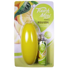 서브무역 터치미니 화장실 방향제 탈취제 변기 향기 터치필 레몬향(세트), 1개, 13ml