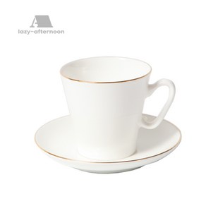 로모노소프 블랙커피 골든엣지 에스프레소 잔 80ml, 1개