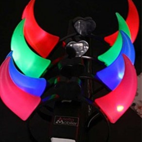 티앤씨몰 [LED 야광용품] LED 뿔 머리띠