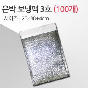 경기포장 반제품 아이스팩 은박 보냉팩, 은박 보냉팩 3호 25*30+4, 100개
