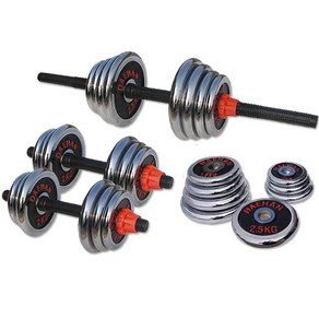 대한스포츠 크롬 조립아령 세트, 30kg, 1개